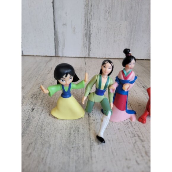 Mulan princess mushu collectible toy figure set disney - Picture 2 of 9